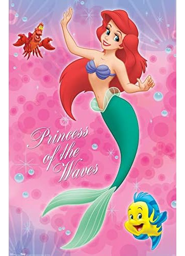 Disney The Little Mermaid - Group Wall Poster, 22.375  ...