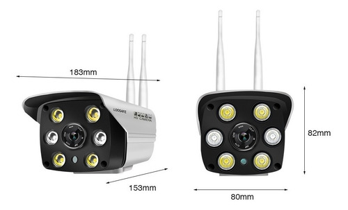 Camara Ip Wifi 1080p Infrarroja Exterior C/audio Luz Blanca