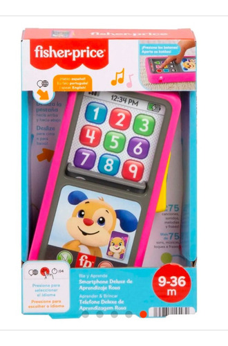 Fisher-price Smartphone Deluxe De Aprendizaje Rosado