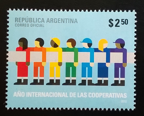 Argentina, Sello Gj 3938 Año Cooperativas 2012 Mint L12006