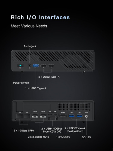 Minisforum Ms-01 Mini Computadora Barebone Con Intel Core I5