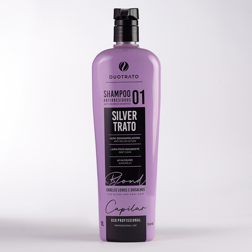 Shampoo Antirresíduo Desamarelador Silver Trato