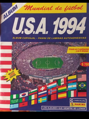 Álbum  Mundial 1994 Panini Lleno Pegado Estado Muy Bueno