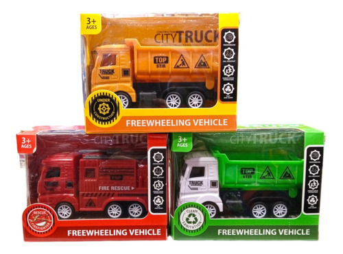 Camioncitos Infantiles Oficios A Friccion Varios Modelos 