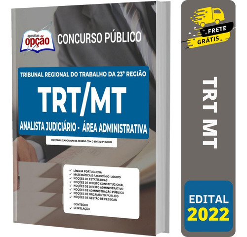 Apostila Trt Mt 23 Região - Analista - Área Administrativa