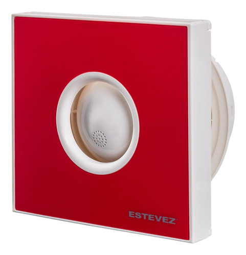 Extractor De Baño Estevez 2204-ng(eco) Rojo 14cm De Altura 15cm De Ancho 0mm De Diámetro 127v 17w 127v~60hz
