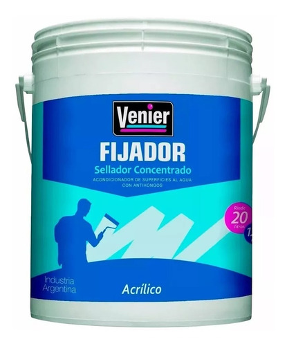 Fijador Sellador Al Agua Venier X 10 Lts