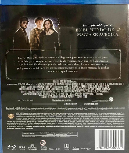 Harry Potter Y Las Reliquias De La Muerte Blu-ray