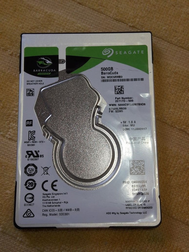 Hd Interno Seagate Barracuda, 500gb, Sata Iii, Ps3 Ps4 Xbox