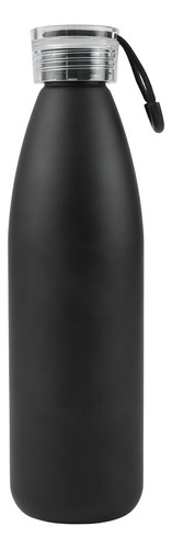 Botella Aluminio Deportiva Modelo Bay Tahg 750 Ml Color Negro