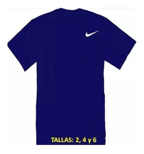 Franelas Deportivas Para Niños Nike ( Tallas 2, 4 Y 6)