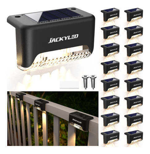 Jackyled - Luces Solares De Cubierta Para Exteriores, Paquet