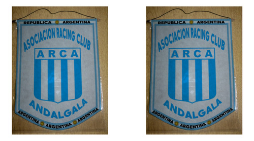 Banderin Mediano 27cm Asociación Racing Club Andalgalá