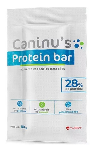 Suplemento Alimentar Caninus Protein Bar 80g Avert Full