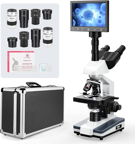 Vabiooth Microscopios Trinoculares Compuestos