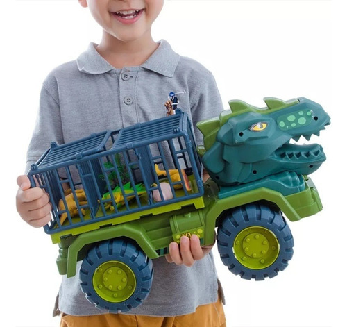 Camión Transportador De Cabeza De Dinosaurio