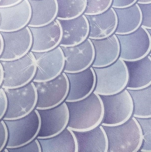 Tnt Estampado Cauda De Sereia Decoracao 1,4m X 5 Metros