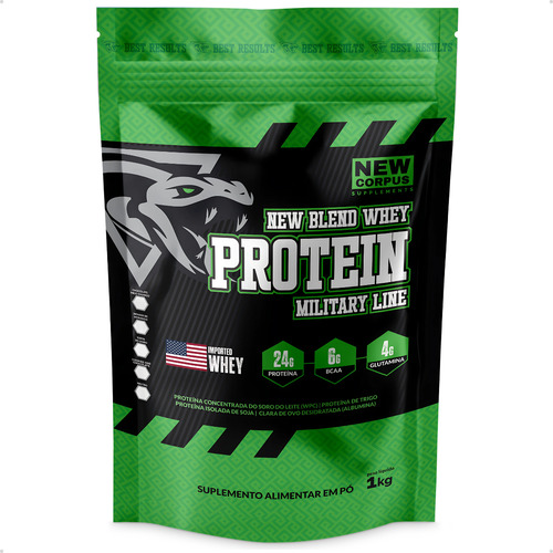 New Blend Whey Protein 1kg Pó - Sabores - New Corpus