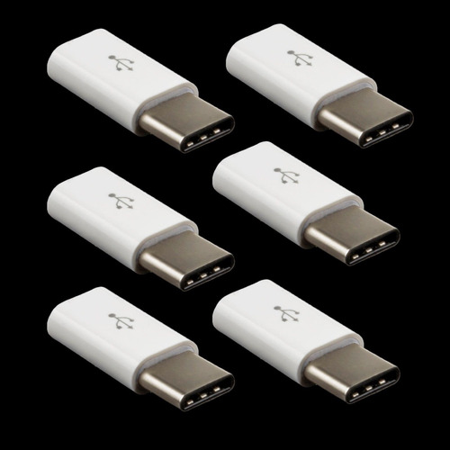 6 X Usb Micro A Tipo C Para Zte Blade X Max Xl Axon M Blu Vi