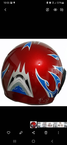 Imagen 3 de 9 de Cascos Para Moto Cascos Motociclista Safe Clasico