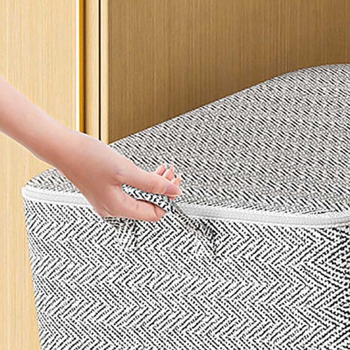 Bolsa De Almacenamiento Con Cremalleras No Tejidas, Cesto De