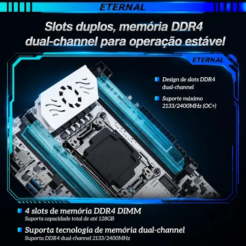 Kit Placa Mãe Soyo X99 Xeon E5 2682 V4 8gb Ddr4 Lga 2011-3