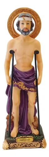 San Lázaro 23cm Santo De La Salud Sincretismo Babalú Aye San Lázaro 23cm Santo De La Salud Sincretismo Babalú Aye