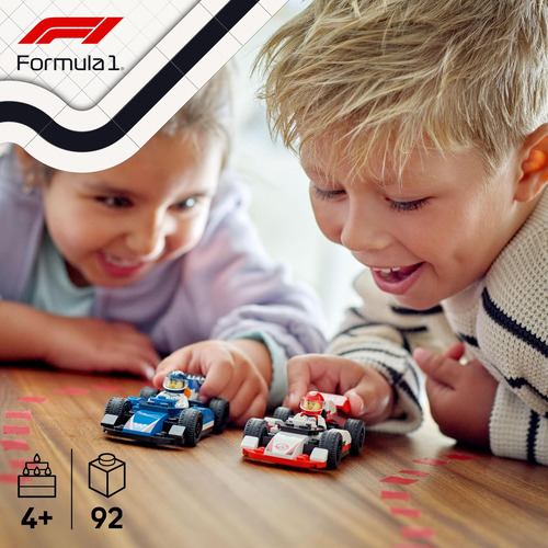 Lego City Autos F1 Williams Y Haas Para Niños 1-5 Años-