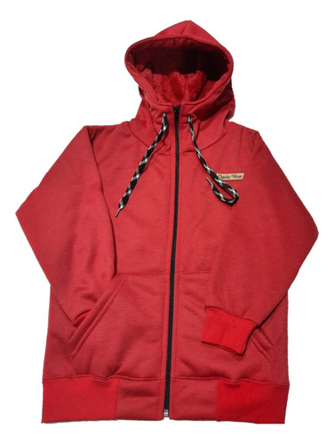 Campera Friza Con Piel Interna Niños Abrigado Invierno