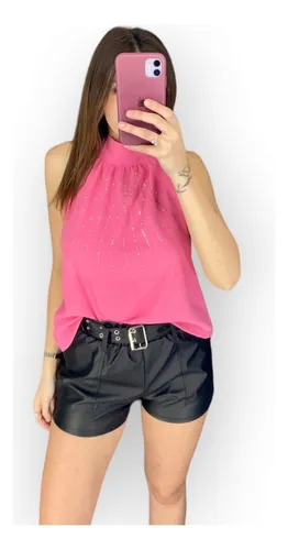 Blusa cuello americano hotsell
