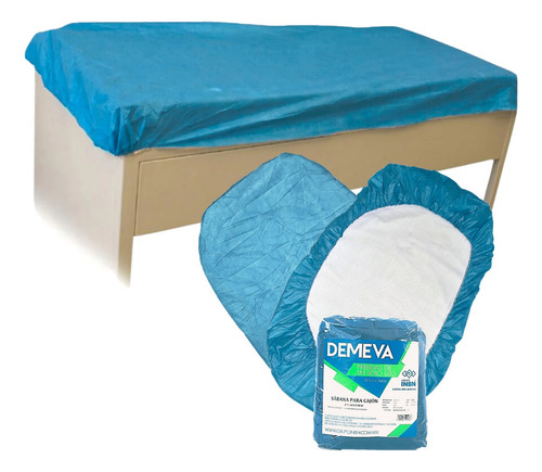 Sábana Desechable Verde Para Camilla Con Resorte Demeva 10pz Verde Liso