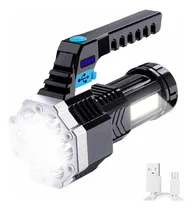 Comprar Lámpara De Mano Recargable Linterna Led Potente Linternas Tácticas 3000 Lúmenes Color Negro