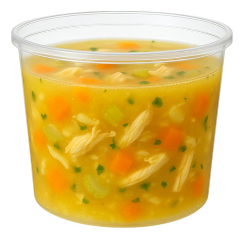 Set 10 Envases Sopa Plastico 16oz 473ml Envase Desechable