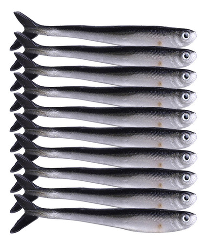 10 Señuelos De Suaves Equipo De Biónico Suave Para Agua Sala