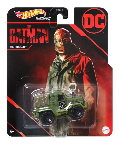 Riddler Acertijo Batman Dc Comics Hot Wheels Carro Mattel