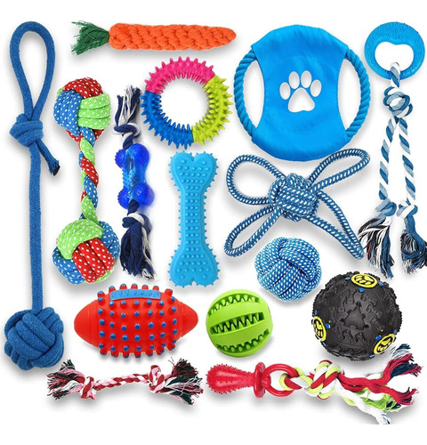 ~? Beiker Puppy Teething Chew Toys - 15 Pack Durable Small D