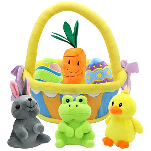 Joyin 7 Pcs Cesta Para Pascua Plush Estilo Original Plushies