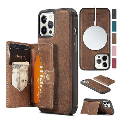 Funda Magnética Para Series Case Cuero Con Tarjetero