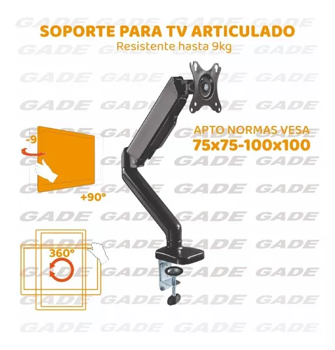Soporte Tv Led Lcd Monitor Con Brazos Vesa 75x75 100x100