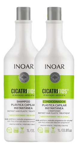 Kit Inoar Cicatrifios Shampoo 1l + Condicionador 1l