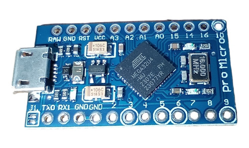 Tarjeta Compatible Pro Micro Leonardo Atmega32u4 5v 16mhz 