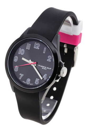 Reloj Knock Out Mujer 8939 Caucho Colores Sumergible