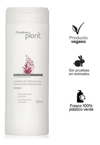 Shampoo Para Cabello Seco Natura Plant Hidrtación Reparadora
