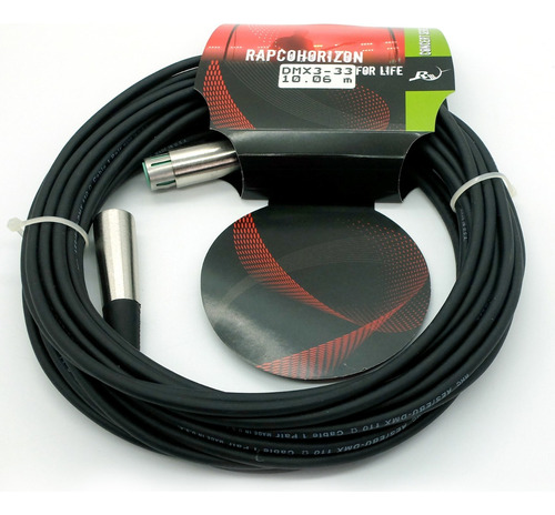 Rapcohorizon Cable Señal Digital Dmx3-33 10m , Xlr 3 Pin Sw