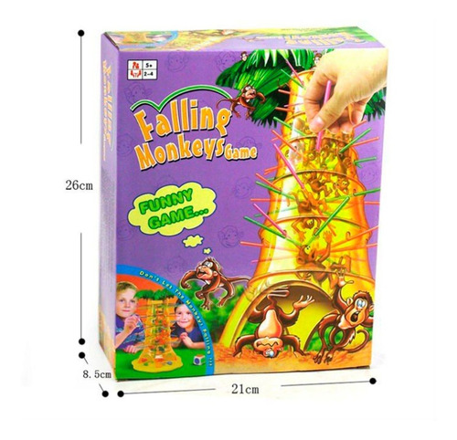 Imagen 3 de 6 de Juego De Mesa Falling Monkeys Monos Cayendo Árbol Rama Niño