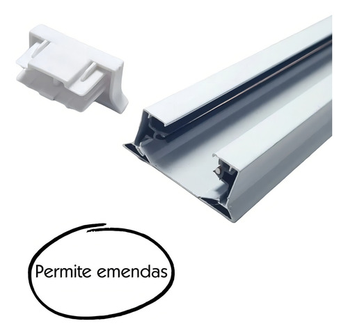 Só O Trilho Eletrificado De Iluminação Preto Branco 2 Metros