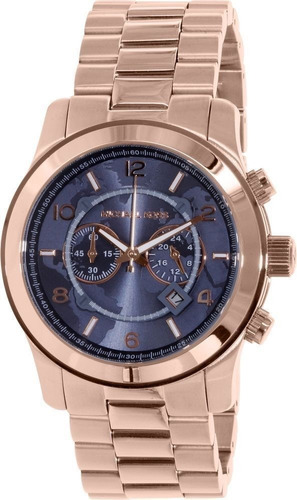 Relógio Michael Kors Mk8358 Rose Azul Original Completo Cor do fundo Azul-turquesa