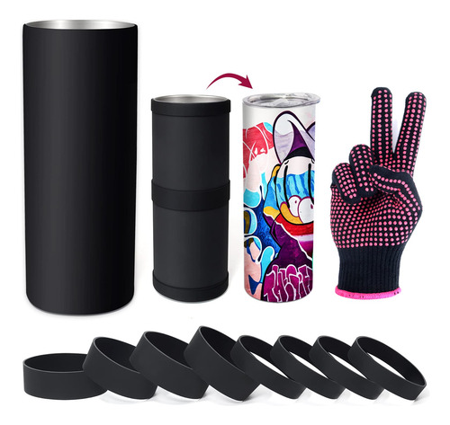 Ocaru Sublimation Blanks Juego Banda Silicona Para Vaso 20