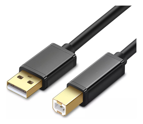 Cable Usb A - Usb B 2.0 Para Impresora Todo En Uno De 10 Met