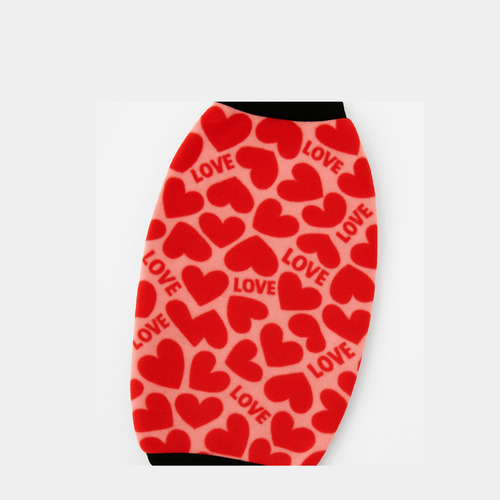 Poncho Polar Chaleco Estampado Perros Ropa Invierno Abrigo Talle 7 -- Love